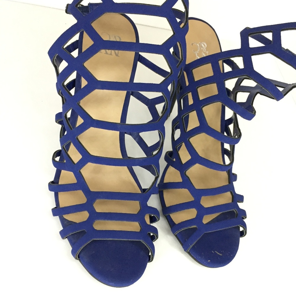 New York & Co Open Toe Heels - 4" Heel Size 8